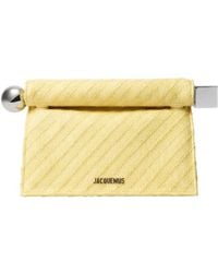 Jacquemus - Logo Lettering Rond Carré Clutch Bag - Lyst