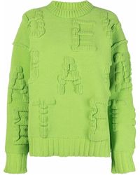 Bottega Veneta - Alphabet Motif Ribbed-Knit Jumper - Lyst