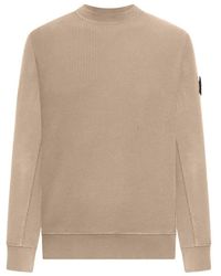 Stone Island - Logo Patch Crewneck Sweatshirt - Lyst