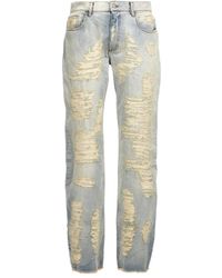 1017 ALYX 9SM - 1017 9Sm Logo Patch Distressed Jeans - Lyst