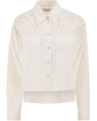 Weekend by Maxmara - Wkdariano Broderie Anglaise Shirt - Lyst