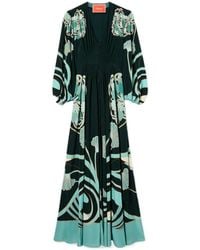 La DoubleJ - La Doublej Long Camerino Printed Maxi Dress - Lyst