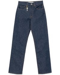 Carven - Key-Charm Straight-Leg Jeans - Lyst