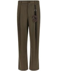 Song For The Mute - Pinstripe Wide-Leg Pants - Lyst