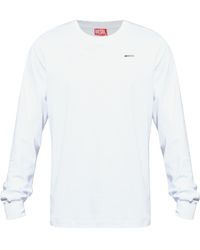 DIESEL - T-Miegor-Ls-Met Logo Lettering T-Shirt - Lyst