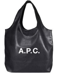A.P.C. - Logo Shopper Tote Bag - Lyst