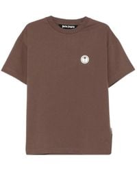 Palm Angels - Logo Patch Crewneck T-Shirt - Lyst