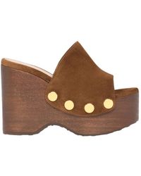 Gianvito Rossi - Open Toe Wedge Sandals - Lyst