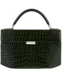 TOTEME - Clip Croco-Embossed Top Handle Dark - Lyst