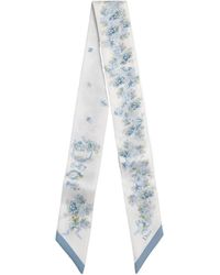 Dior - Floral Print Skinny Scarf - Lyst
