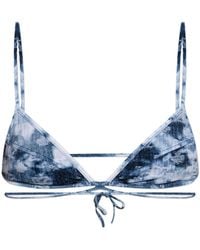 DSquared² - Lace-Up Bikini Top - Lyst