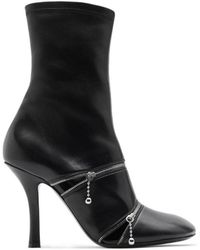 Burberry - Sleek Leather Ankle Boots For - Lyst
