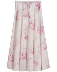 Dior - Iviera Flared Midi Skirt - Lyst