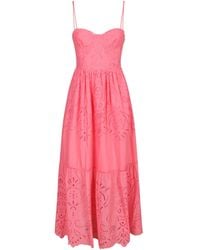 ERMANNO FIRENZE - Broderie Bustier Dress - Lyst