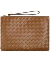 Bottega Veneta - Medium Intreciato Knitted Flat Clutch - Lyst