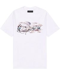 Amiri - Pegasus Script Logo Cotton T-Shirt - Lyst