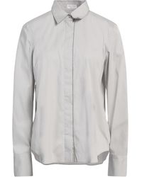Brunello Cucinelli - Solid Color Long-Sleeve Shirt - Lyst