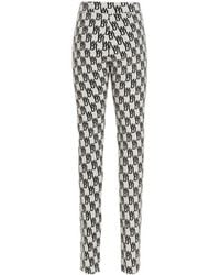 we11done - Logo Pattern Knitted Leggings - Lyst