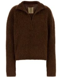 Uma Wang - Oversized Polo Sweater - Lyst