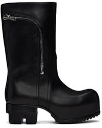 Rick Owens Bauhaus Ballast Biker Boots in Black | Lyst Rick Owens Bauhaus Ballast Biker Boots in Black | Lyst