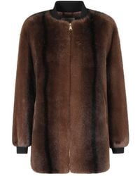 ERMANNO FIRENZE - Faux-Fur Zip-Up Jacket - Lyst