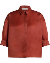 Alberta Ferretti - Boxy Short-Sleeved Shirt - Lyst