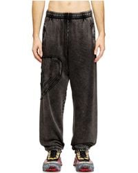 DIESEL - Closed Hem Fleece Joggers - Lyst