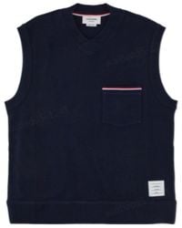Thom Browne - V-Neck Knitted Vest - Lyst