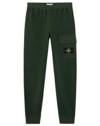 Stone Island - Logo Patch Tapered-Leg Pants - Lyst