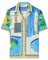 Tory Burch - Pool-Print Cotton Shirt - Lyst