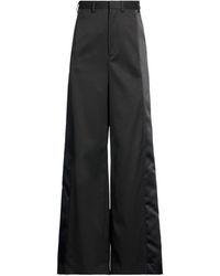MM6 by Maison Margiela - Solid Color Flared Trousers - Lyst