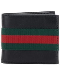 Gucci - Web Trademark Bi-Fold Wallet - Lyst