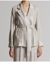 Peserico - Belted Fitted Jacket - Lyst