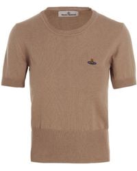 Vivienne Westwood - Orb-Embroidered Knitted Top - Lyst