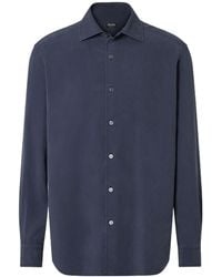 ZEGNA - Long-Sleeve Buttoned Shirt - Lyst