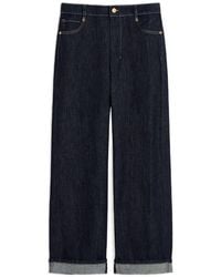 Max Mara - Cuffed Stitching Jeans - Lyst