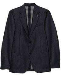 Lardini - Roma Long-Sleeve Blazer - Lyst