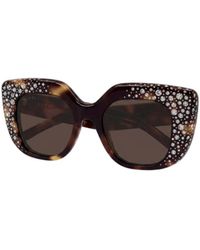 Gucci - Eyewear Butterfly Frame Sunglasses - Lyst