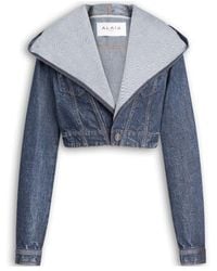 Alaïa - Alaïa Cropped Hooded Jacket - Lyst