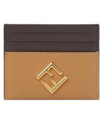 Fendi - Ff Diamonds Logo Plaque Cardholder - Lyst