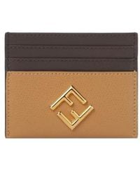 Fendi - Ff Diamonds Logo Plaque Cardholder - Lyst