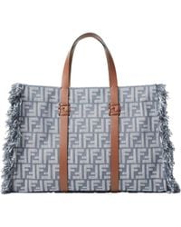 Fendi - Summer Ff Jacquard Fringed Tote Bag - Lyst