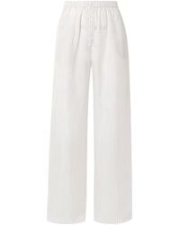 Frankie Shop - Striped Wide-Leg Casual Pants - Lyst