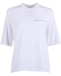 Peserico - Short-Sleeve Crewneck T-Shirt - Lyst