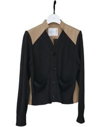 Sacai - Two-Toned Knitted Cardigan - Lyst