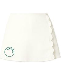 Marysia Swim - Scalloped Stretch Recycled Seersucker Tennis Skirt - Lyst
