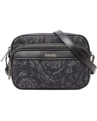 Versace - Barocco Athena Zip-Up Messenger Bag - Lyst