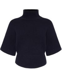 Alaïa - Cashmere High Neck Jumper - Lyst