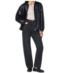 DUNST - Faux Leather Zip Jacket - Lyst