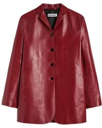 Jil Sander - Leather Deconstructed Jacket - Lyst